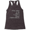 intelligence is the ability to adapt to change Racerback Tank