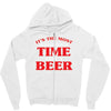 it's the most wonderful time for a beer Zipper Hoodie