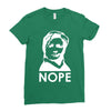 nope Ladies Fitted T-Shirt
