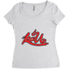 lace up Women's Triblend Scoop T-shirt