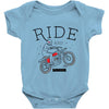 ride and fly high Baby Onesie