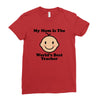 My Mom Is The World's Best Teacher Ladies Fitted T-Shirt