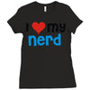 i love my nerd Ladies Fitted T-Shirt