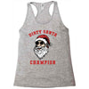 dirty santa champion Racerback Tank