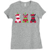 Three Cute But Angry Unicorn Ladies Fitted T-Shirt