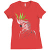 tribal parrot Ladies Fitted T-Shirt