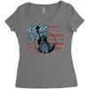 us flag Women's Triblend Scoop T-shirt