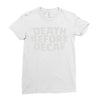 death before decaf (2) Ladies Fitted T-Shirt
