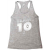 team 10  silver Racerback Tank
