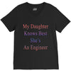 my daughter knows best shes anengineer V-Neck Tee