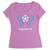 argentina 78 world cup 1978 retro football Women's Triblend Scoop T-shirt