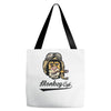 monkey cafe pilote Tote Bags