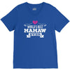 World's Best Mamaw Ever V-Neck Tee