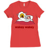 wakey wakey Ladies Fitted T-Shirt