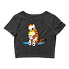 calvin hobbes Crop Top