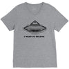 i want to believe V-Neck Tee