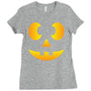 funny halloween jack o lantern kids Ladies Fitted T-Shirt