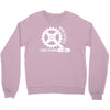born to cycle forced to work Crewneck Sweatshirt
