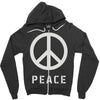 peace sign Zipper Hoodie
