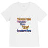 teachers give, share, care V-Neck Tee