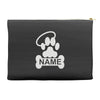 personalized paw halo Accessory Pouches