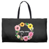 Floral Baby Name Weekender Totes