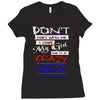 she is a crazy nurse Ladies Fitted T-Shirt