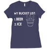 my bucket list beer ice Ladies Fitted T-Shirt