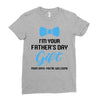 I'm Your Father's Day Gift  Says You're Welcome Baby Boy Ladies Fitted T-Shirt