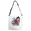 ash vs zombies Adjustable Strap Totes