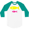 big fish little fish cardboard box 3/4 Sleeve Shirt