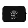 the best teachers are born in may Laptop sleeve