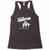 beer pong champion Racerback Tank