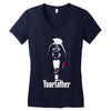 funny stars wars godfather parody yourfather mens Women's V-Neck T-Shirt