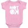 not ok baseball Baby Onesie