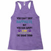 you can't buy happiness, but you can adopt a cat and that's pretty muc Racerback Tank