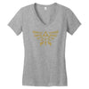 henna hylian symbol Women's V-Neck T-Shirt