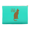 im an animal in bed Accessory Pouches