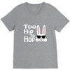 too hip to hop   bunny easter V-Neck Tee
