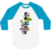 Pride Floral LGBT Colors 3/4 Sleeve Shirt