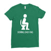 downloading ! funny white sex Ladies Fitted T-Shirt