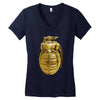 gold grenade Women's V-Neck T-Shirt