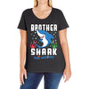 brother shark doo doo doo family matching Ladies Curvy T-Shirt
