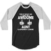 Awesome Aunt Looks Like 3/4 Sleeve Shirt