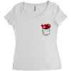 Cookie Monster Elmo Pocket Women's Triblend Scoop T-shirt