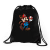 vintage plumber Drawstring Bags