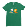 finn the cat &amp; jake the cat Ladies Fitted T-Shirt