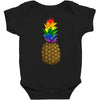 rainbow pineaplle Baby Bodysuit