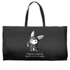 grim bunny Weekender Totes
