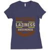 beards turn laziness into awesomeness Ladies Fitted T-Shirt